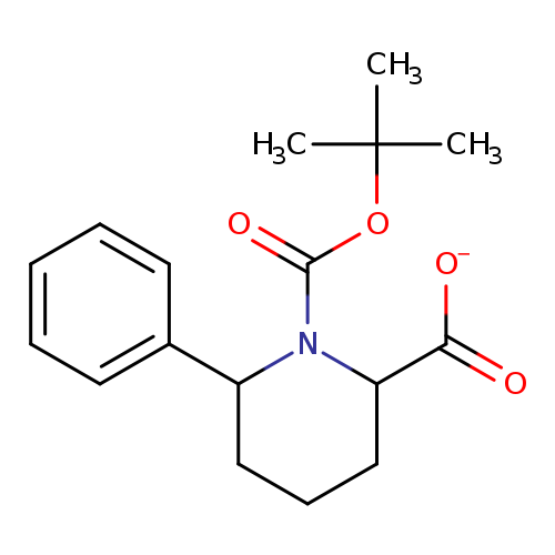 [O-]C(=O)C1CCCC(N1C(=O)OC(C)(C)C)c1ccccc1