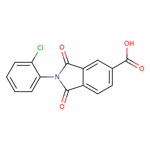 O=C1c2cc(ccc2C(=O)N1c1ccccc1Cl)C(=O)O