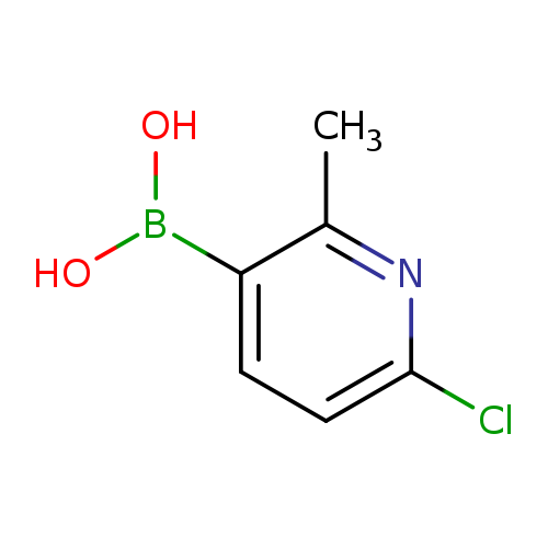 OB(c1ccc(nc1C)Cl)O