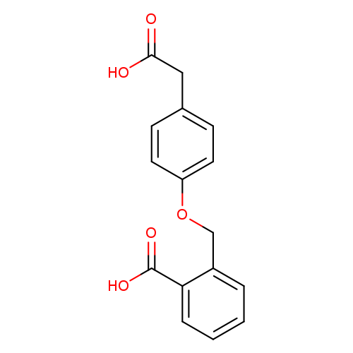 OC(=O)Cc1ccc(cc1)OCc1ccccc1C(=O)O