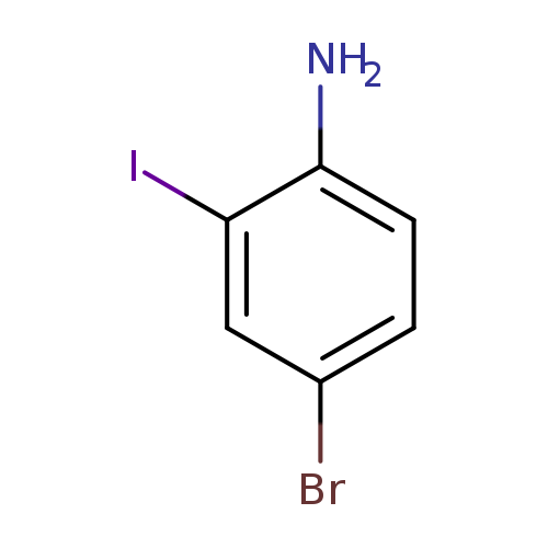 Brc1ccc(c(c1)I)N