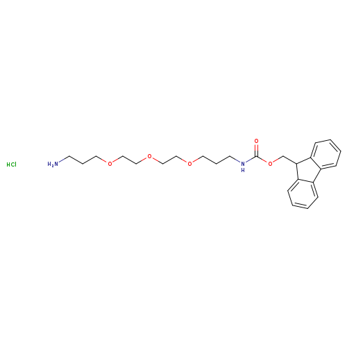 NCCCOCCOCCOCCCNC(=O)OCC1c2ccccc2c2c1cccc2.Cl