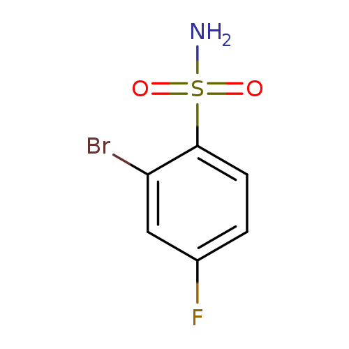 Fc1ccc(c(c1)Br)S(=O)(=O)N