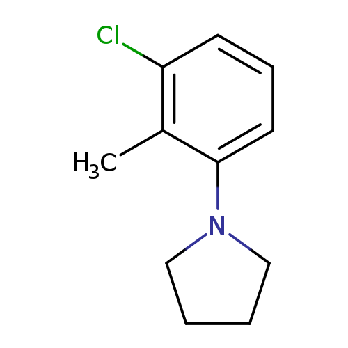 Cc1c(Cl)cccc1N1CCCC1