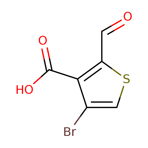 O=Cc1scc(c1C(=O)O)Br