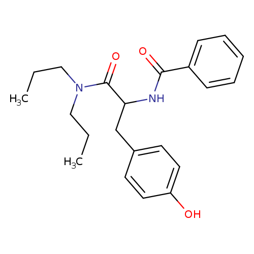 CCCN(C(=O)C(NC(=O)c1ccccc1)Cc1ccc(cc1)O)CCC