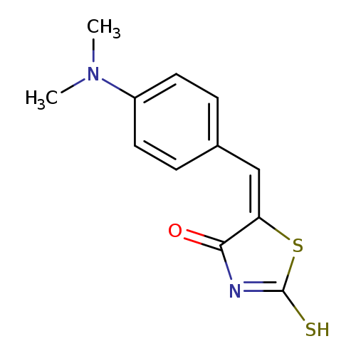 CN(c1ccc(cc1)/C=C\1/SC(=NC1=O)S)C