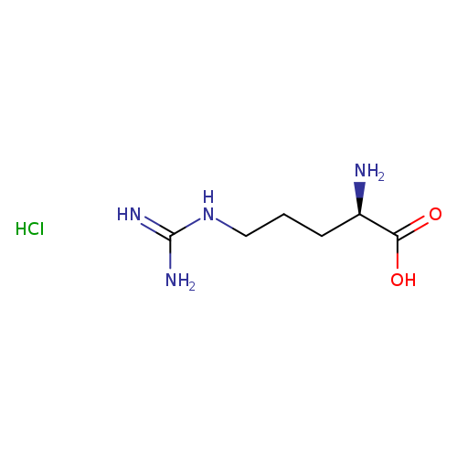 NC(=N)NCCC[C@H](C(=O)O)N.Cl