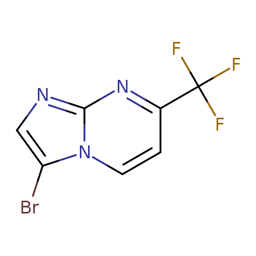 Brc1cnc2n1ccc(n2)C(F)(F)F