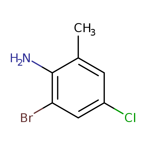 Clc1cc(C)c(c(c1)Br)N