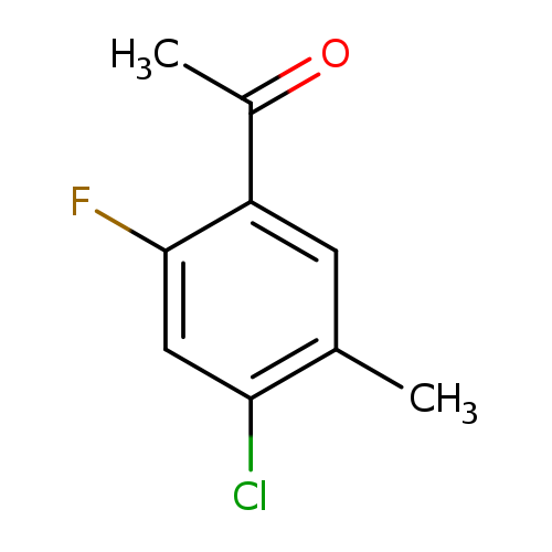 CC(=O)c1cc(C)c(cc1F)Cl