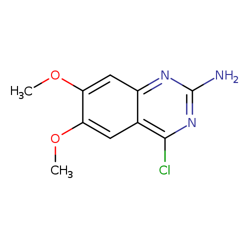 COc1cc2nc(N)nc(c2cc1OC)Cl