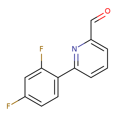 O=Cc1cccc(n1)c1ccc(cc1F)F