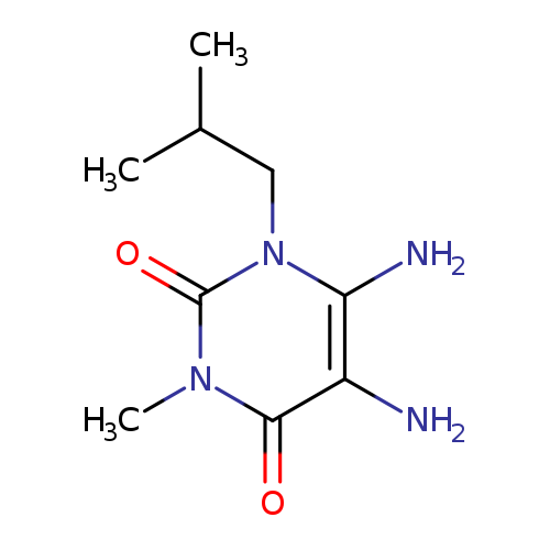 CC(Cn1c(N)c(N)c(=O)n(c1=O)C)C