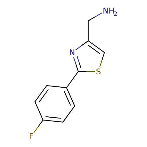 NCc1csc(n1)c1ccc(cc1)F