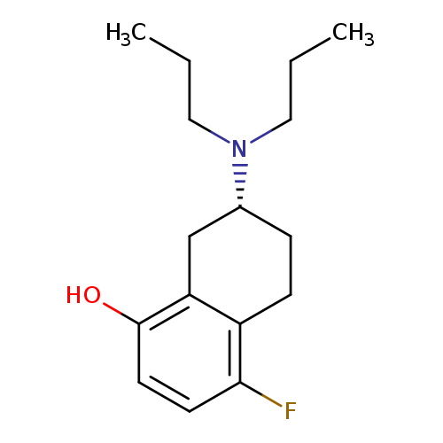 CCCN([C@@H]1CCc2c(C1)c(O)ccc2F)CCC