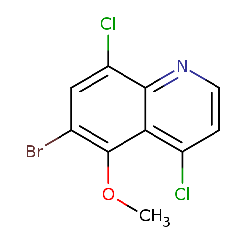 COc1c(Br)cc(c2c1c(Cl)ccn2)Cl