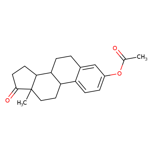 CC(=O)Oc1ccc2c(c1)CCC1C2CCC2(C1CCC2=O)C