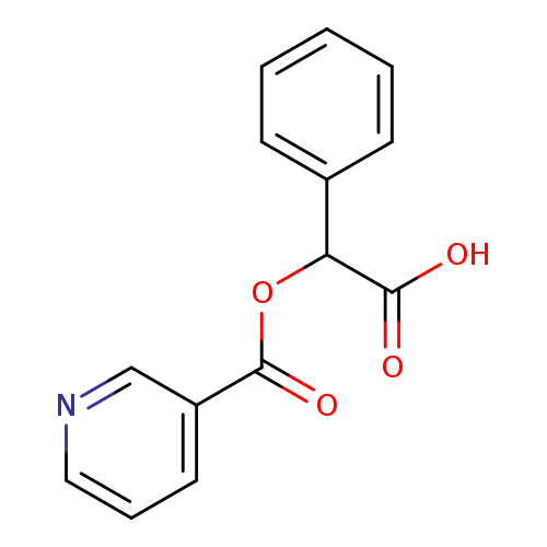 O=C(c1cccnc1)OC(c1ccccc1)C(=O)O