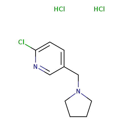 Clc1ccc(cn1)CN1CCCC1.Cl.Cl