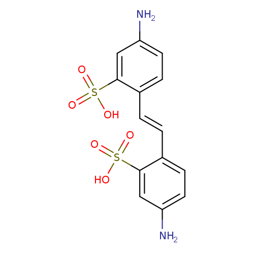 Nc1ccc(c(c1)S(=O)(=O)O)/C=C/c1ccc(cc1S(=O)(=O)O)N