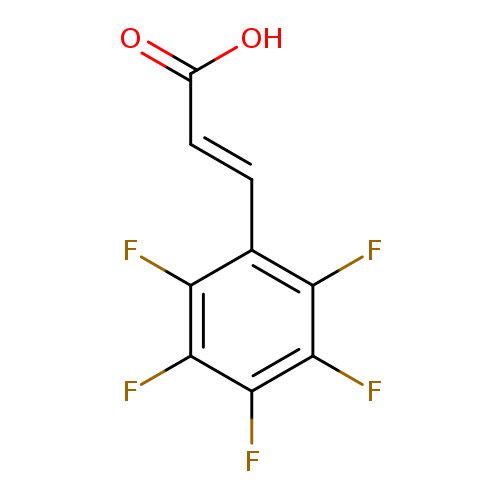 OC(=O)/C=C/c1c(F)c(F)c(c(c1F)F)F