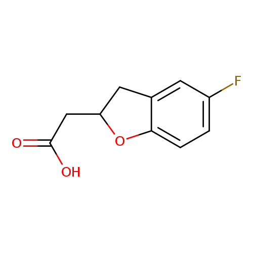 OC(=O)CC1Cc2c(O1)ccc(c2)F