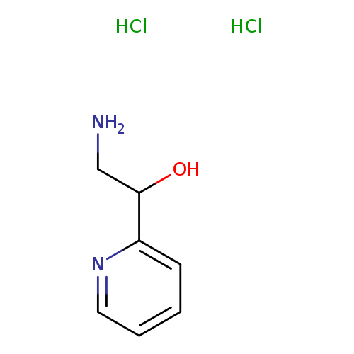 NCC(c1ccccn1)O.Cl.Cl
