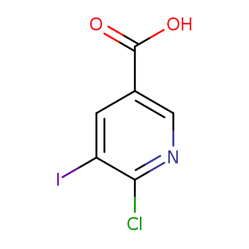 OC(=O)c1cnc(c(c1)I)Cl