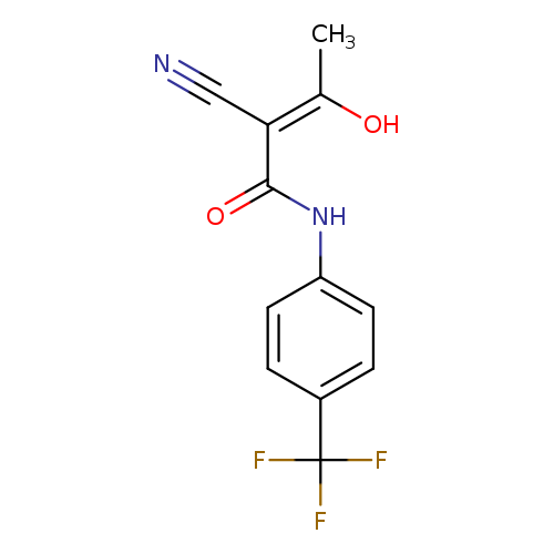 N#C/C(=C(/O)\C)/C(=O)Nc1ccc(cc1)C(F)(F)F