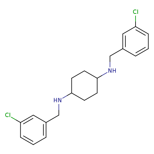 Clc1cccc(c1)CNC1CCC(CC1)NCc1cccc(c1)Cl