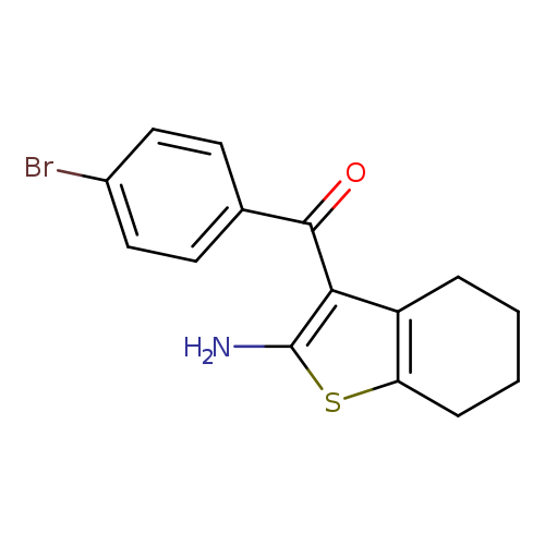 Brc1ccc(cc1)C(=O)c1c(N)sc2c1CCCC2
