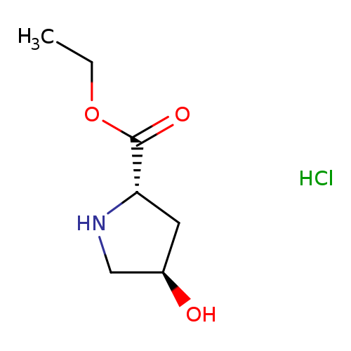 CCOC(=O)[C@@H]1C[C@H](CN1)O.Cl