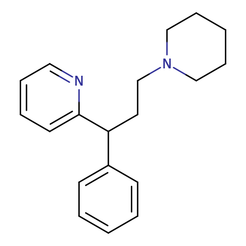 C1CCN(CC1)CCC(c1ccccn1)c1ccccc1