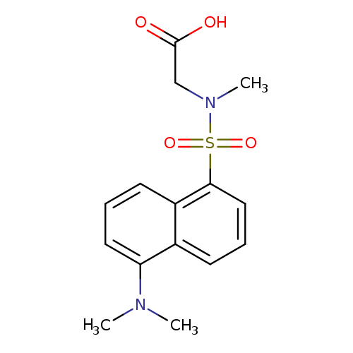 OC(=O)CN(S(=O)(=O)c1cccc2c1cccc2N(C)C)C