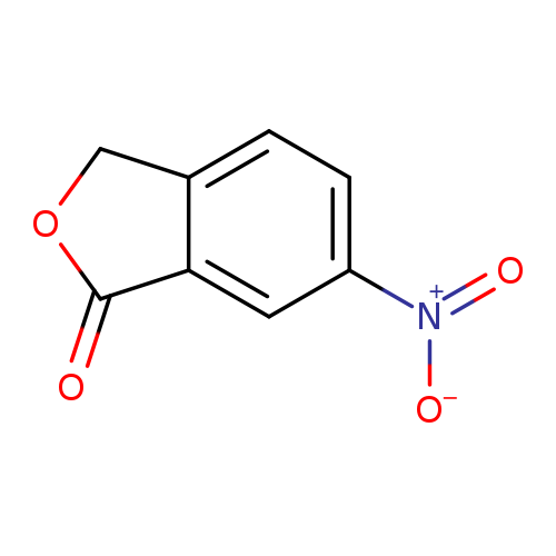 [O-][N+](=O)c1ccc2c(c1)C(=O)OC2