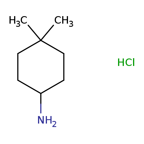 NC1CCC(CC1)(C)C.Cl