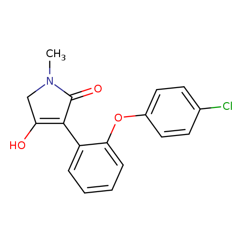Clc1ccc(cc1)Oc1ccccc1C1=C(O)CN(C1=O)C