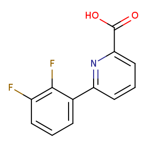 OC(=O)c1cccc(n1)c1cccc(c1F)F