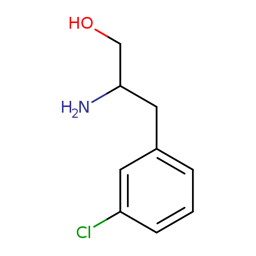 OCC(Cc1cccc(c1)Cl)N