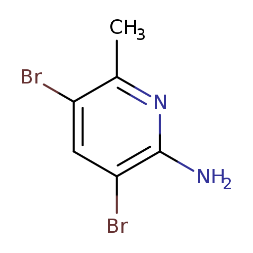 Brc1cc(Br)c(nc1C)N