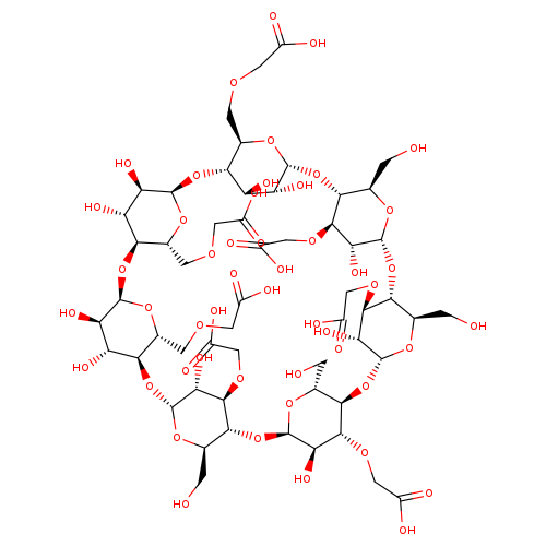 OC[C@H]1O[C@@H]2O[C@@H]3[C@@H](COCC(=O)O)O[C@@H]([C@@H]([C@H]3O)O)O[C@@H]3[C@@H](COCC(=O)O)O[C@@H]([C@@H]([C@H]3O)O)O[C@@H]3[C@@H](COCC(=O)O)O[C@@H]([C@@H]([C@H]3O)O)O[C@@H]3[C@H](O[C@H](O[C@@H]4[C@H](O[C@H](O[C@@H]5[C@H](O[C@H](O[C@H]1[C@@H]([C@H]2O)OCC(=O)O)[C@H](O)[C@H]5OCC(=O)O)CO)[C@H](O)[C@H]4OCC(=O)O)CO)[C@H](O)[C@H]3OCC(=O)O)CO