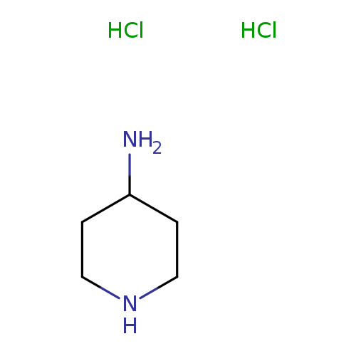 NC1CCNCC1.Cl.Cl