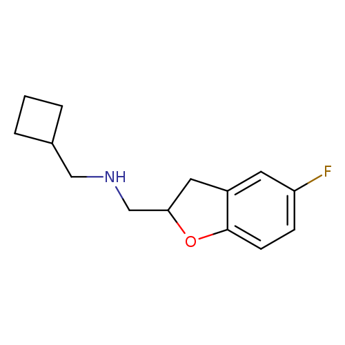 Fc1ccc2c(c1)CC(O2)CNCC1CCC1