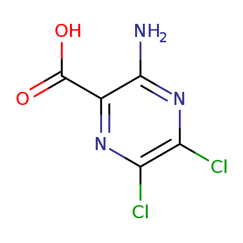 OC(=O)c1nc(Cl)c(nc1N)Cl