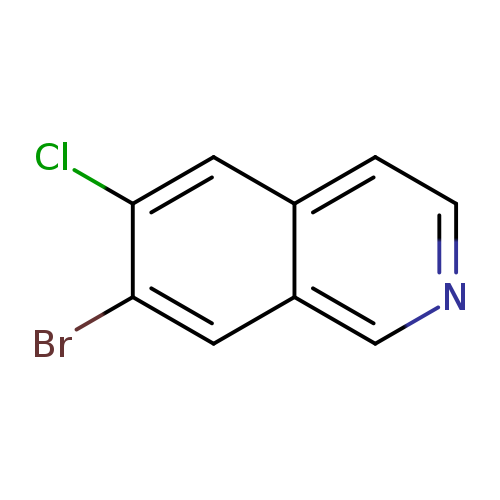 Brc1cc2cnccc2cc1Cl