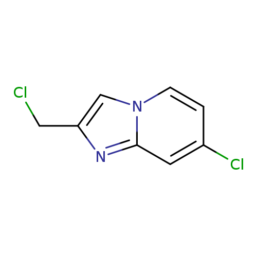 ClCc1cn2c(n1)cc(cc2)Cl