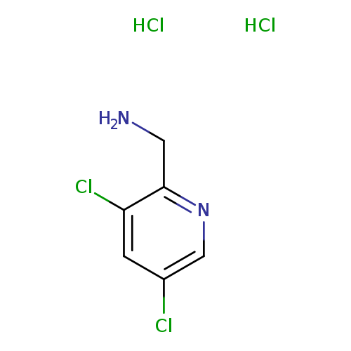 NCc1ncc(cc1Cl)Cl.Cl.Cl