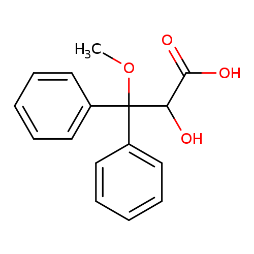 COC(C(C(=O)O)O)(c1ccccc1)c1ccccc1