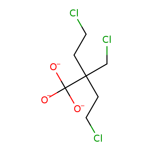 ClCCC(C([O-])([O-])[O-])(CCCl)CCl